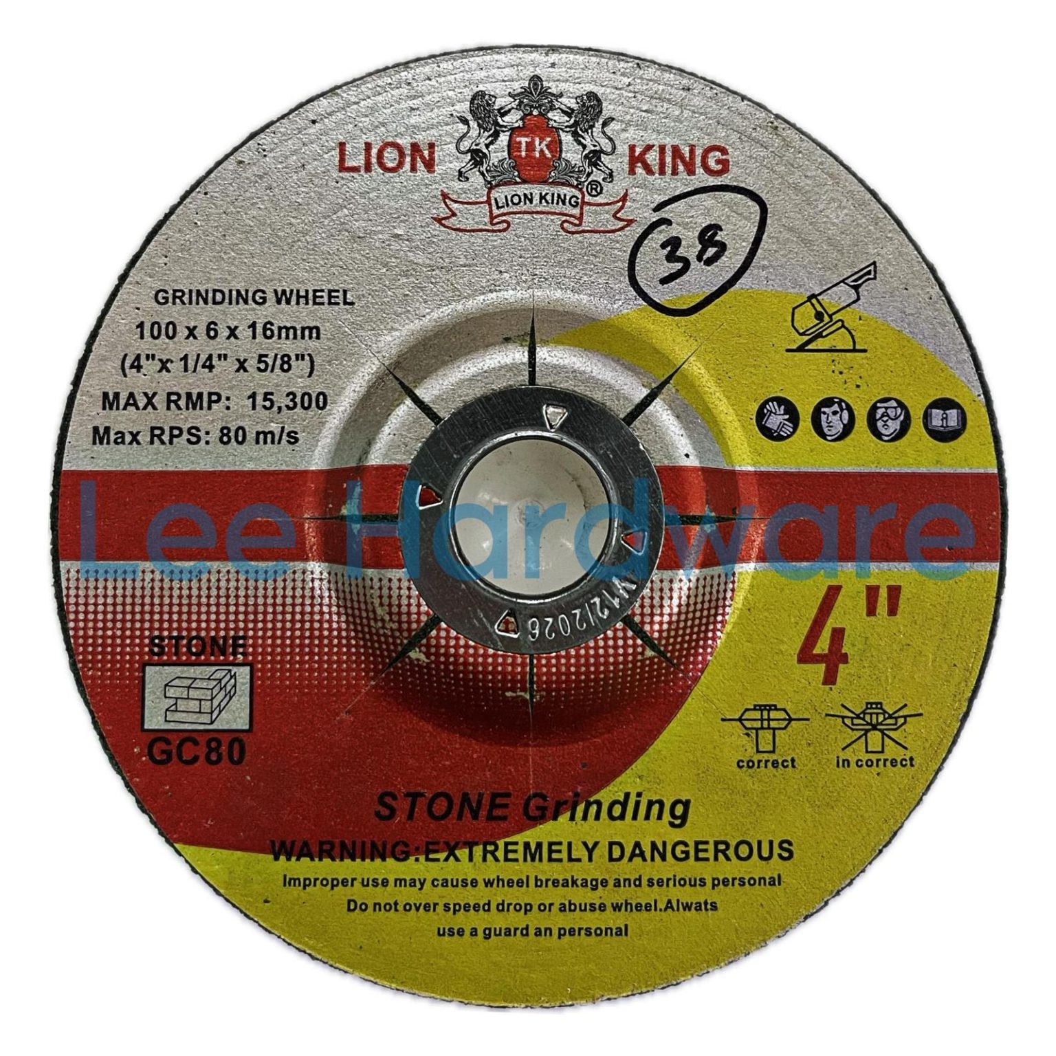 STONE HARD GRINDING DISC – RED